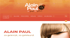 Desktop Screenshot of alainpaul.be